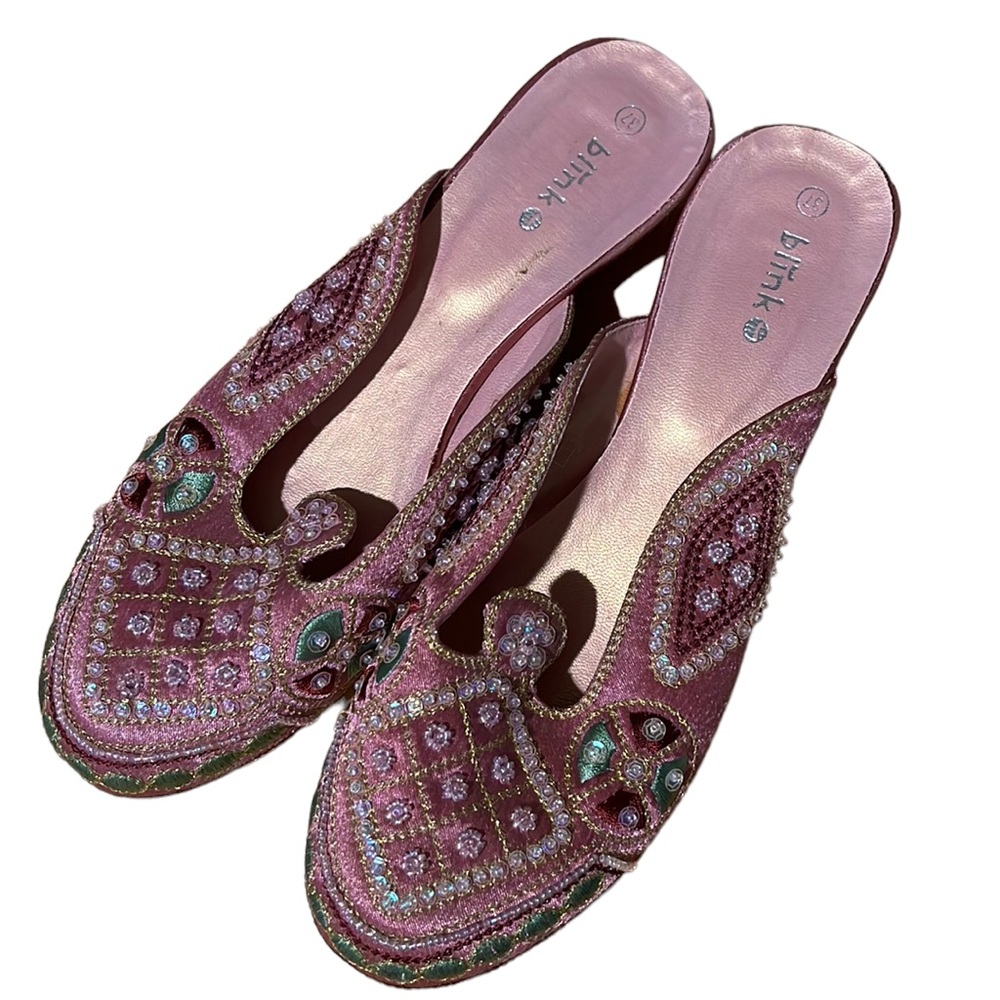 💚#759 EUC Blink Shanghai Satin Sandals